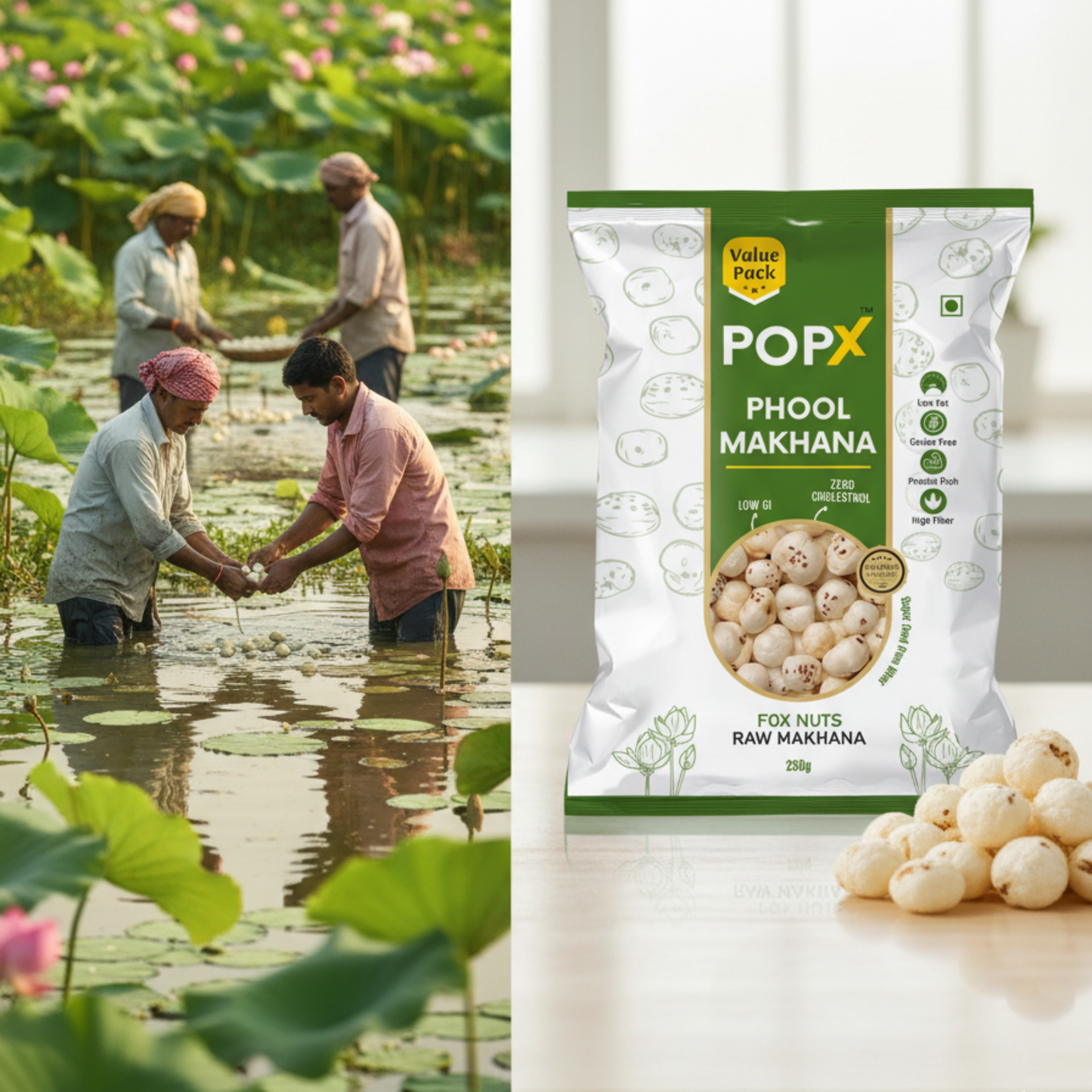 POPX Premium Phool Makhana (250g)