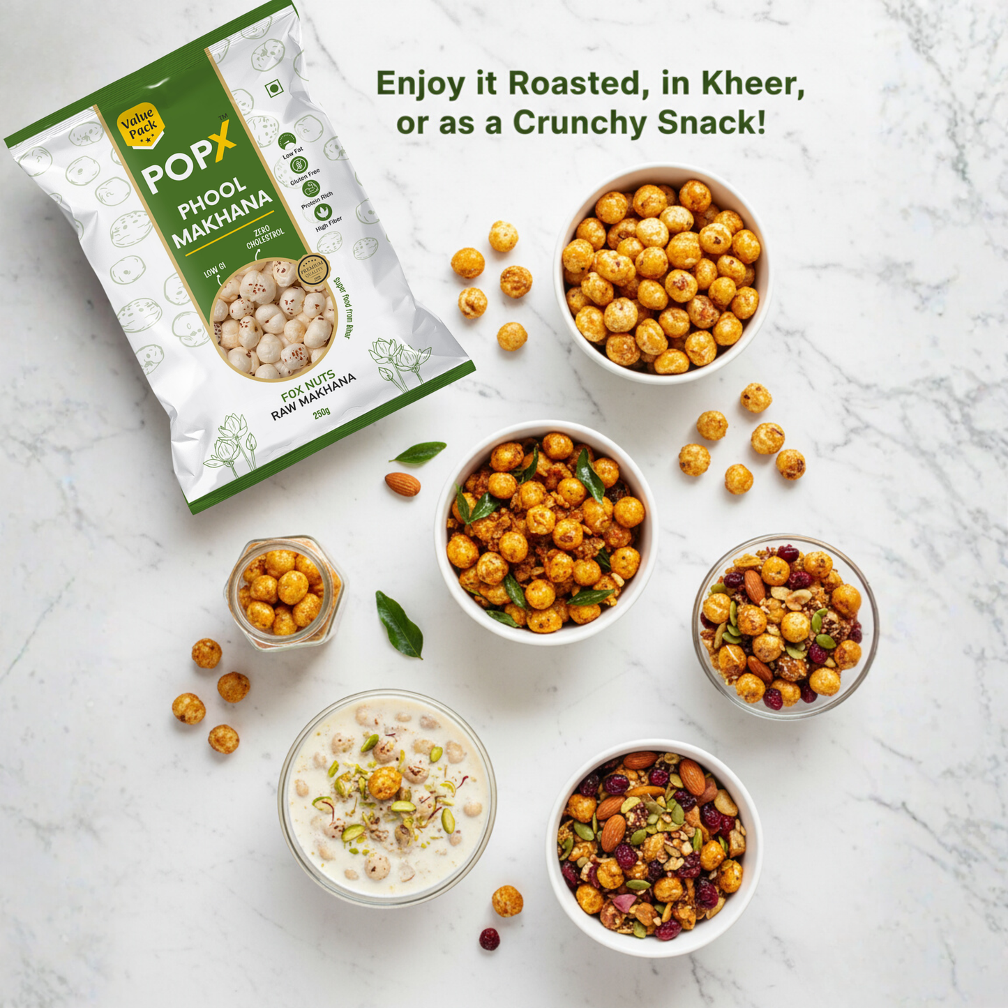 POPX Premium Phool Makhana (250g)